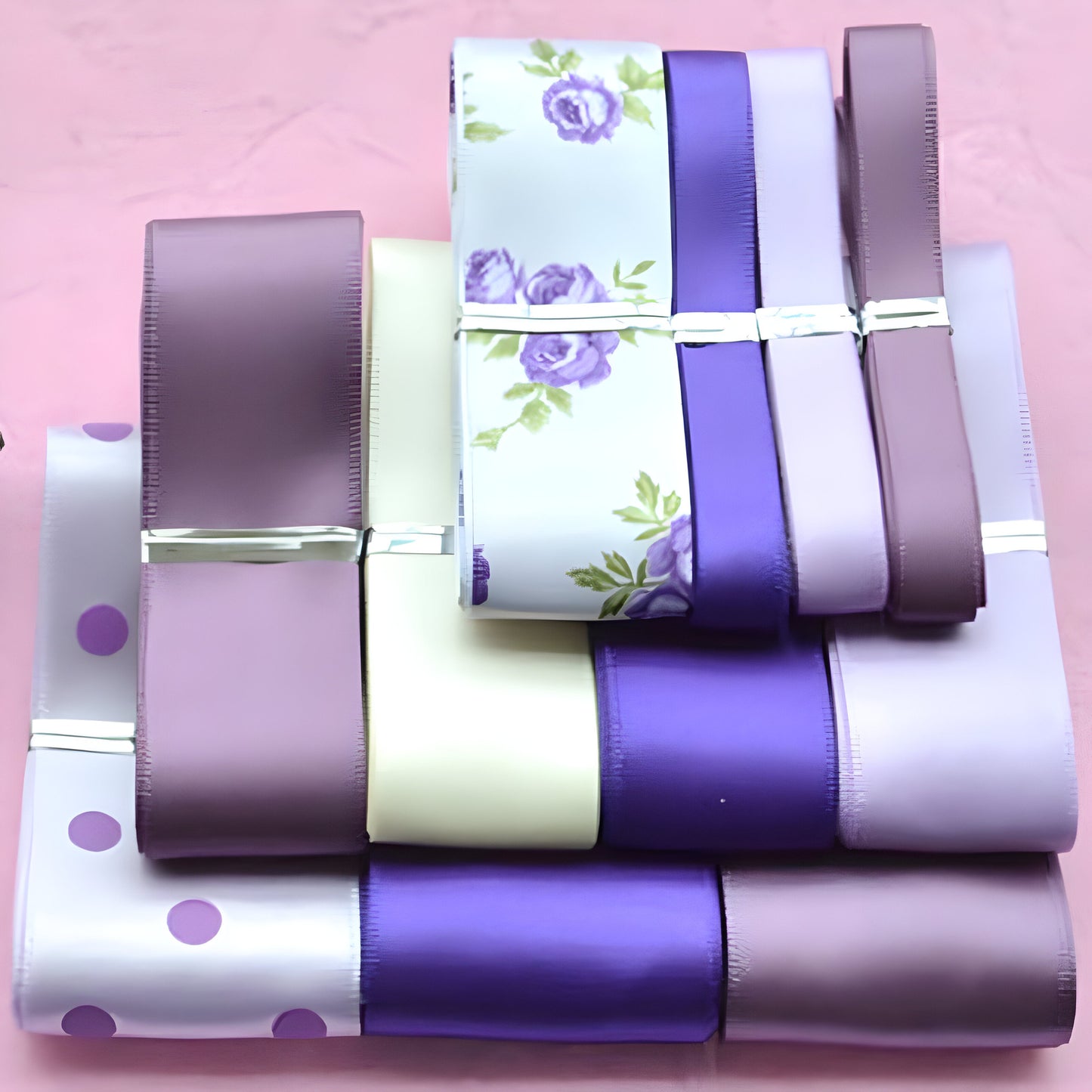Zalveno Paars Set / 11-12 meter totaal Fashion Ribbon Set - Ontdek je Stijlvolle Zelf!