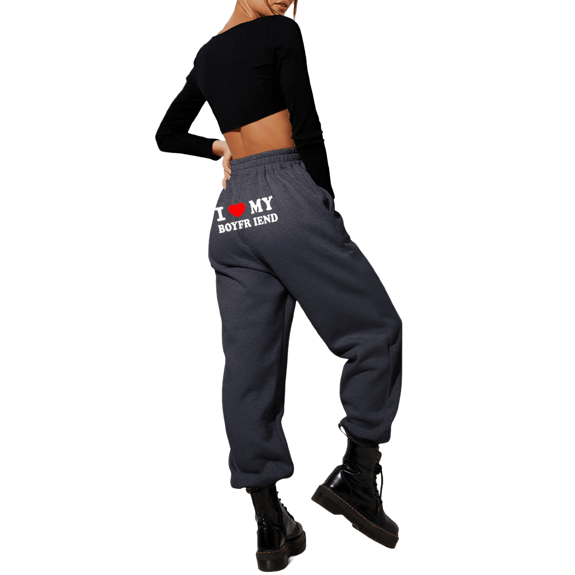 Zalveno Donkergrijs / 34 I ❤️ MYBOYFRIEND Broek - Show Wat Je Voor Hem Voelt