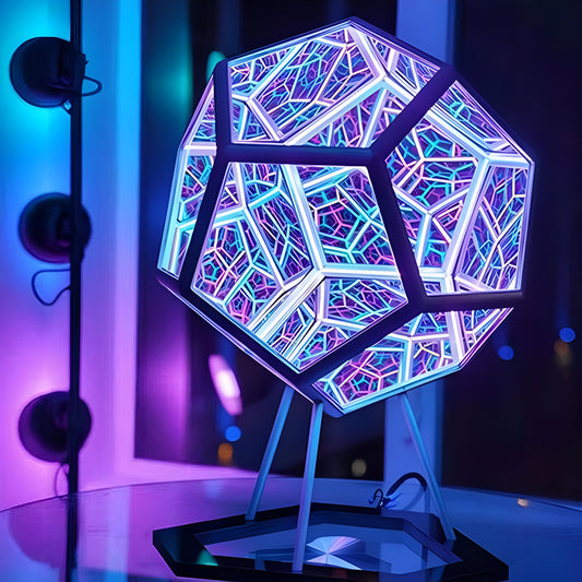 Zalveno Dodecaëder SpaceTrip Lamp™ - Betoverend 3D-Universum voor Thuis!